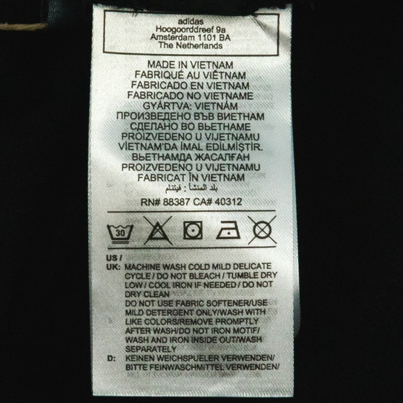 Adidas Men's Size XL Black Fleece Drawstring Pull On Jogger Knit Sweatpants A436 - Picture 7 of 8